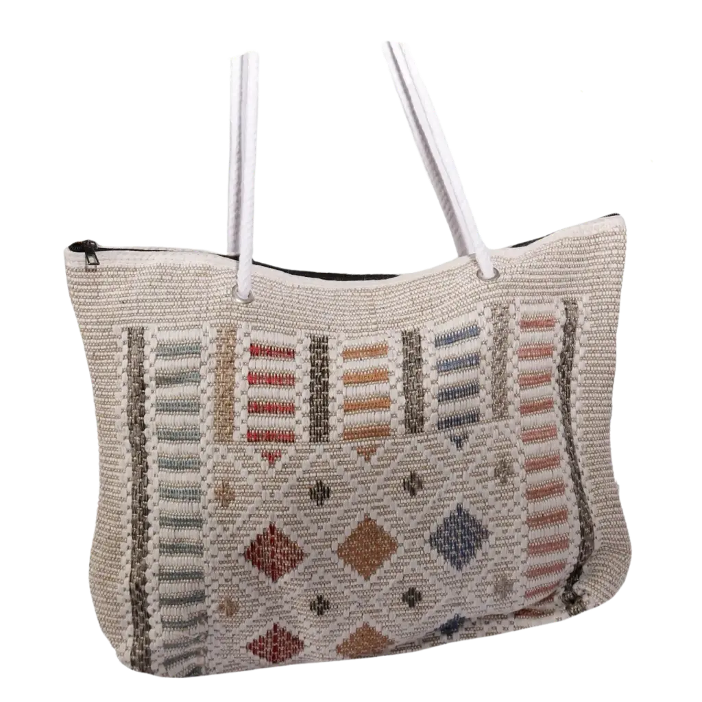 Bolso árabe tejido cafe