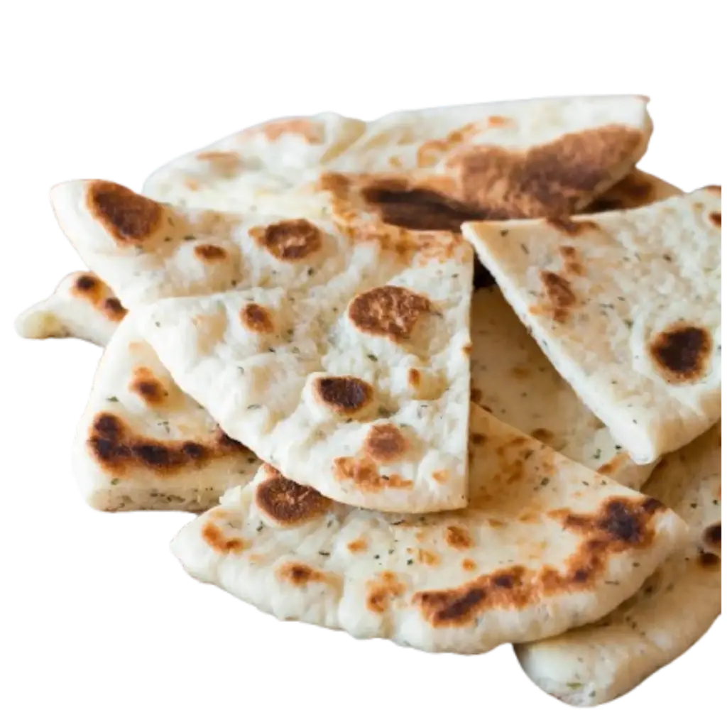 Pan pita salteada al oliva