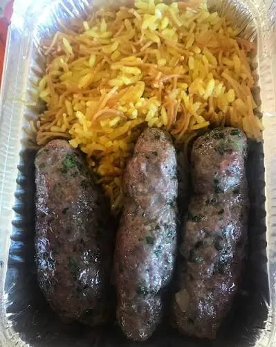 Kabab al horno c/ arroz árabe ( 2-3p)