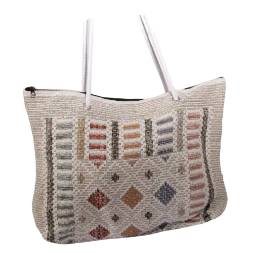 Bolso árabe tejido cafe